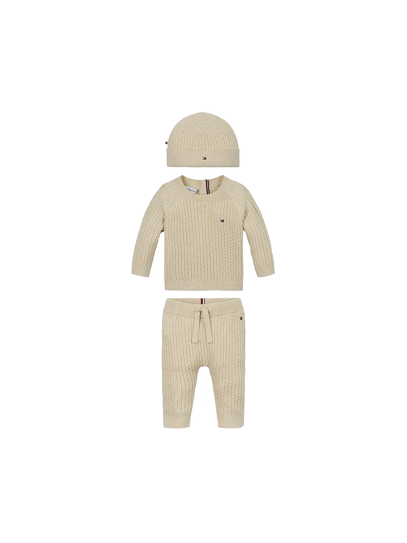 TOMMY HILFIGER | Baby Set 3-tlg. Pullover, Hose und Mütze | 
